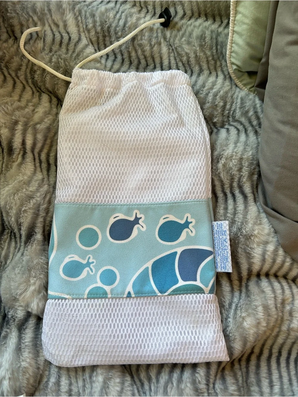 Norwex limited edition beach towel blue fish ocean